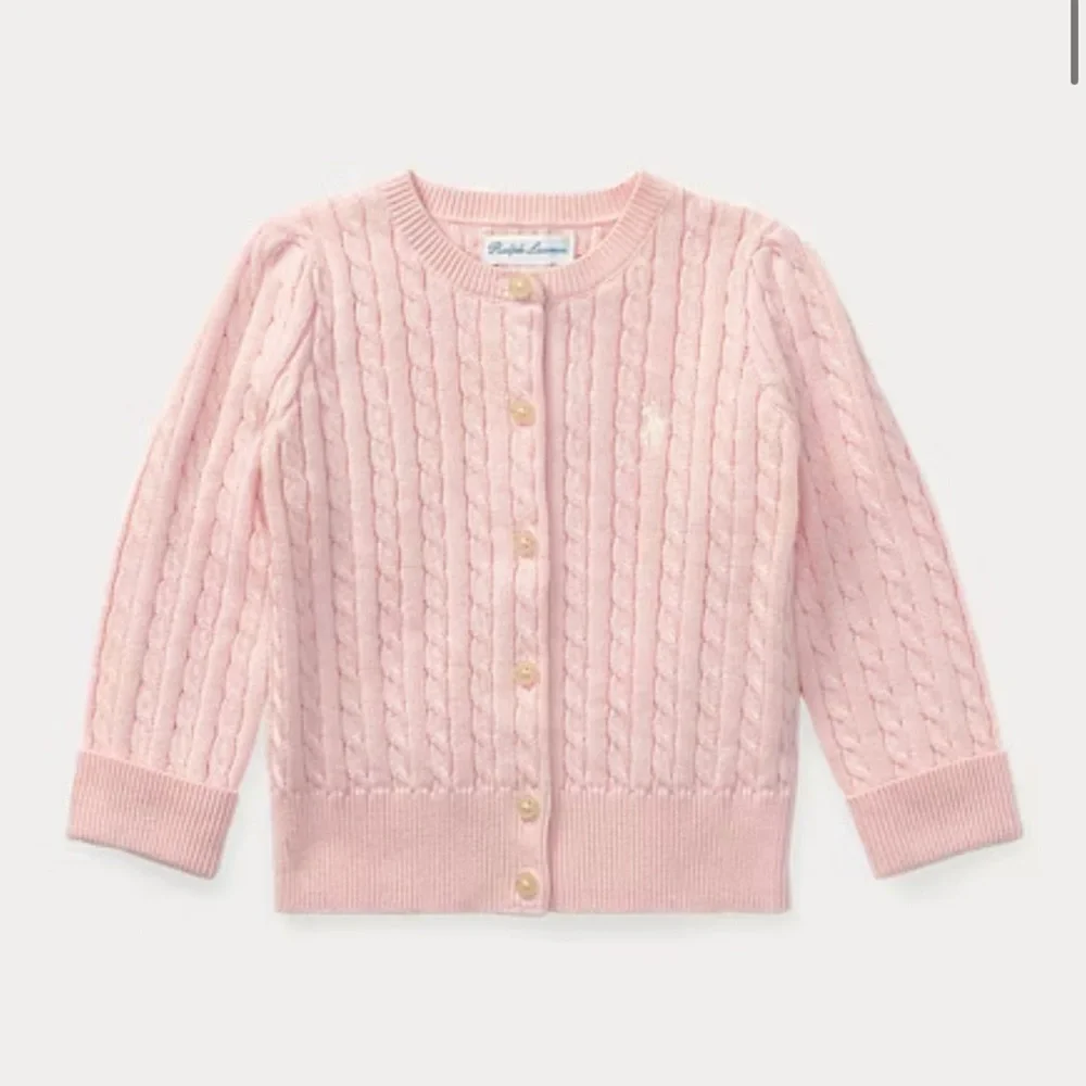 Ralph Lauren Light Pink Cable Knit Sweater